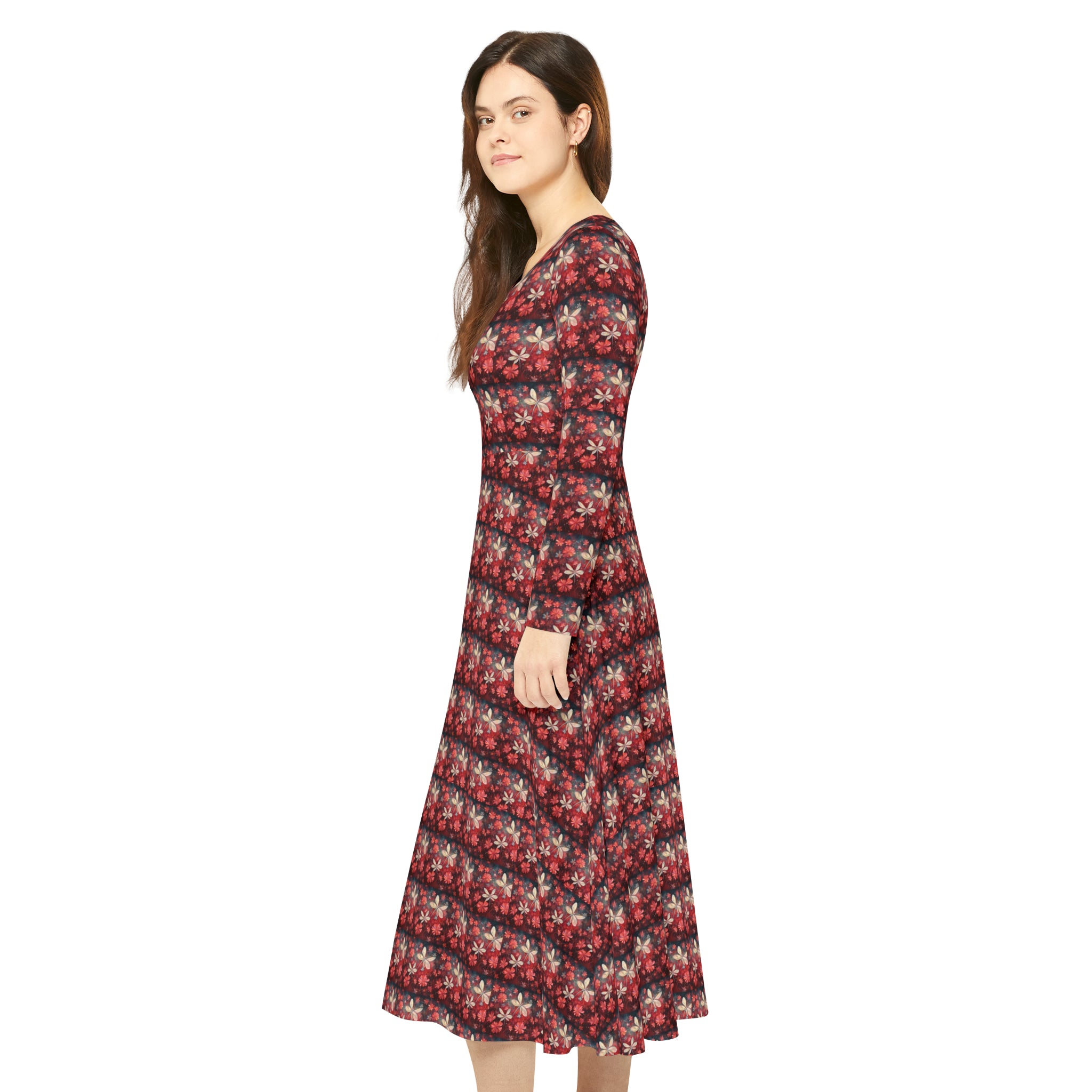 Women's Long Sleeve Dance Dress (AOP)