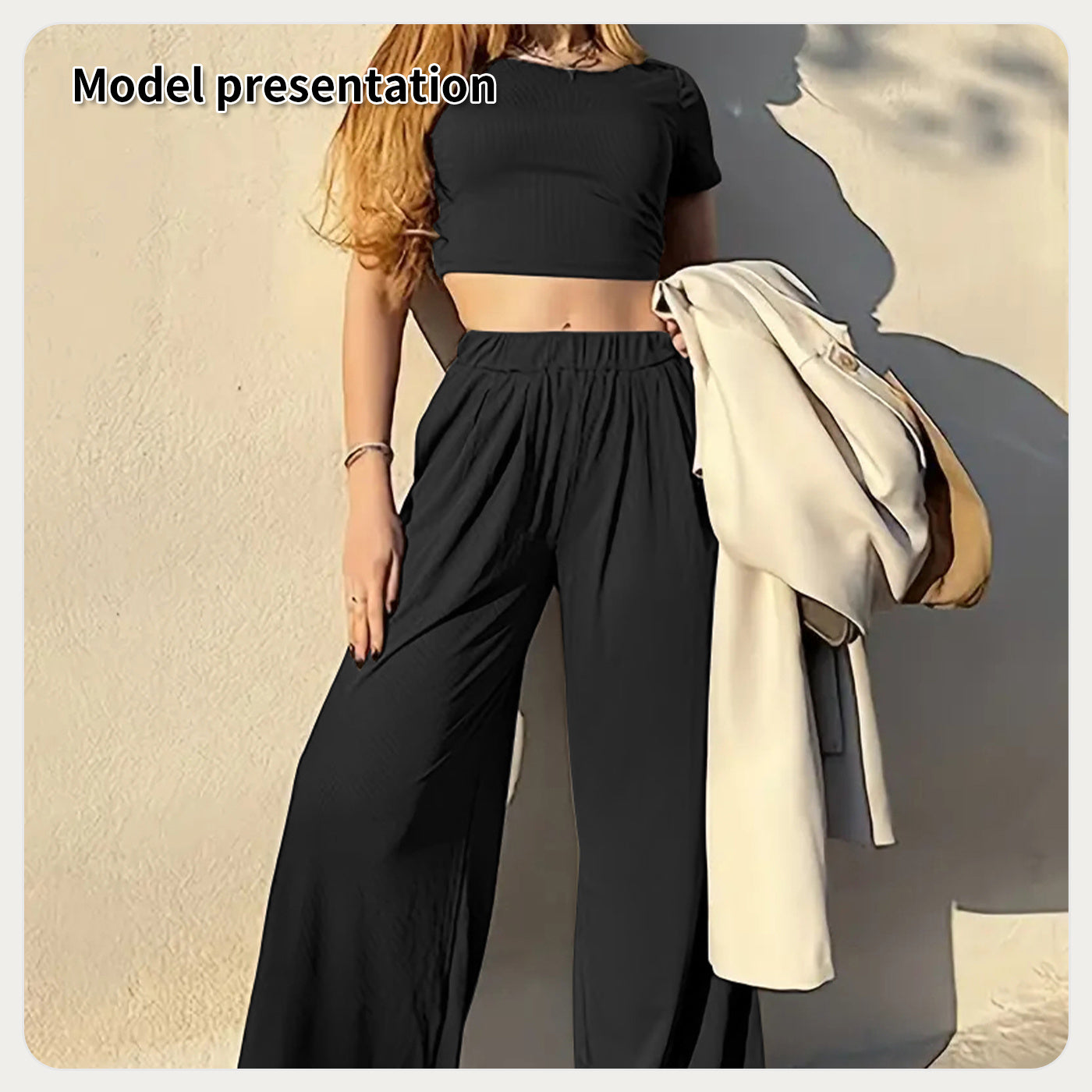 Traje Sencillo de Color Liso para Mujer