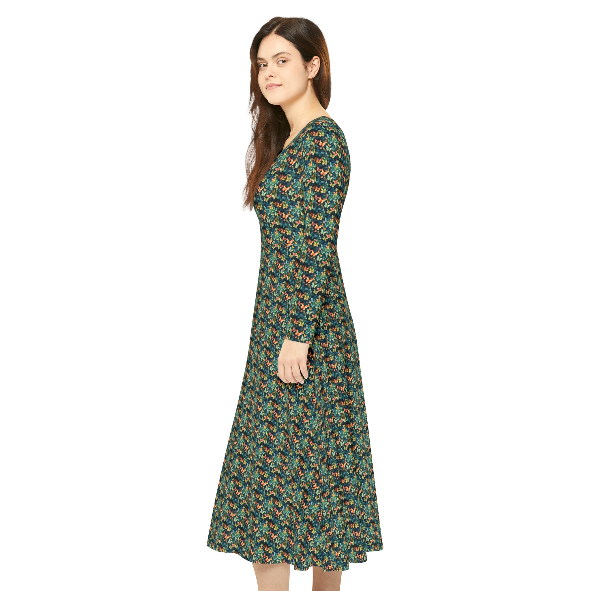 Women's Long Sleeve Dance Dress (AOP)