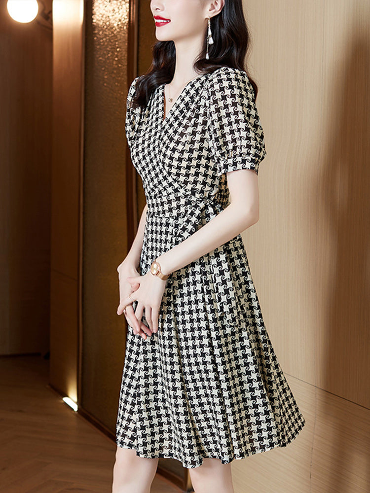 Akatonbo Women'S New Temperament High-End Slim Waist Dress