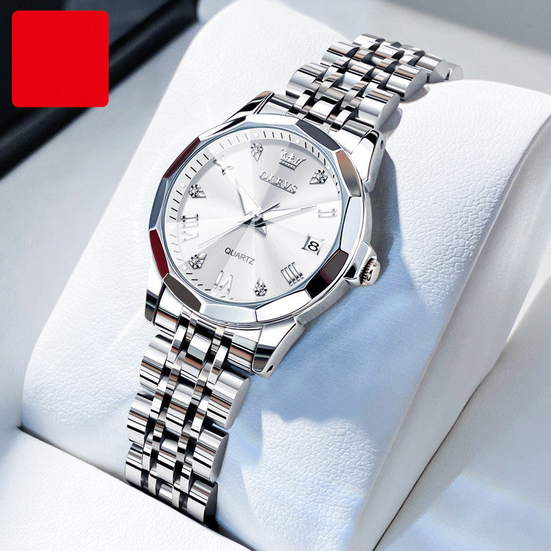 Reloj de Mujer Impermeable con Calendario Sencillo de Gran Venta