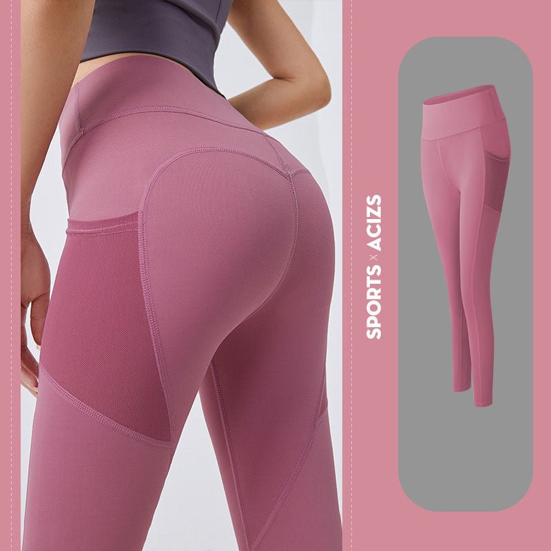 Pantalones de yoga para mujer con bolsillo, leggings deportivos para mujer, leggings de gimnasio, leggings de control de abdomen para mujer, mallas de jogging, pantalones de fitness para mujer
