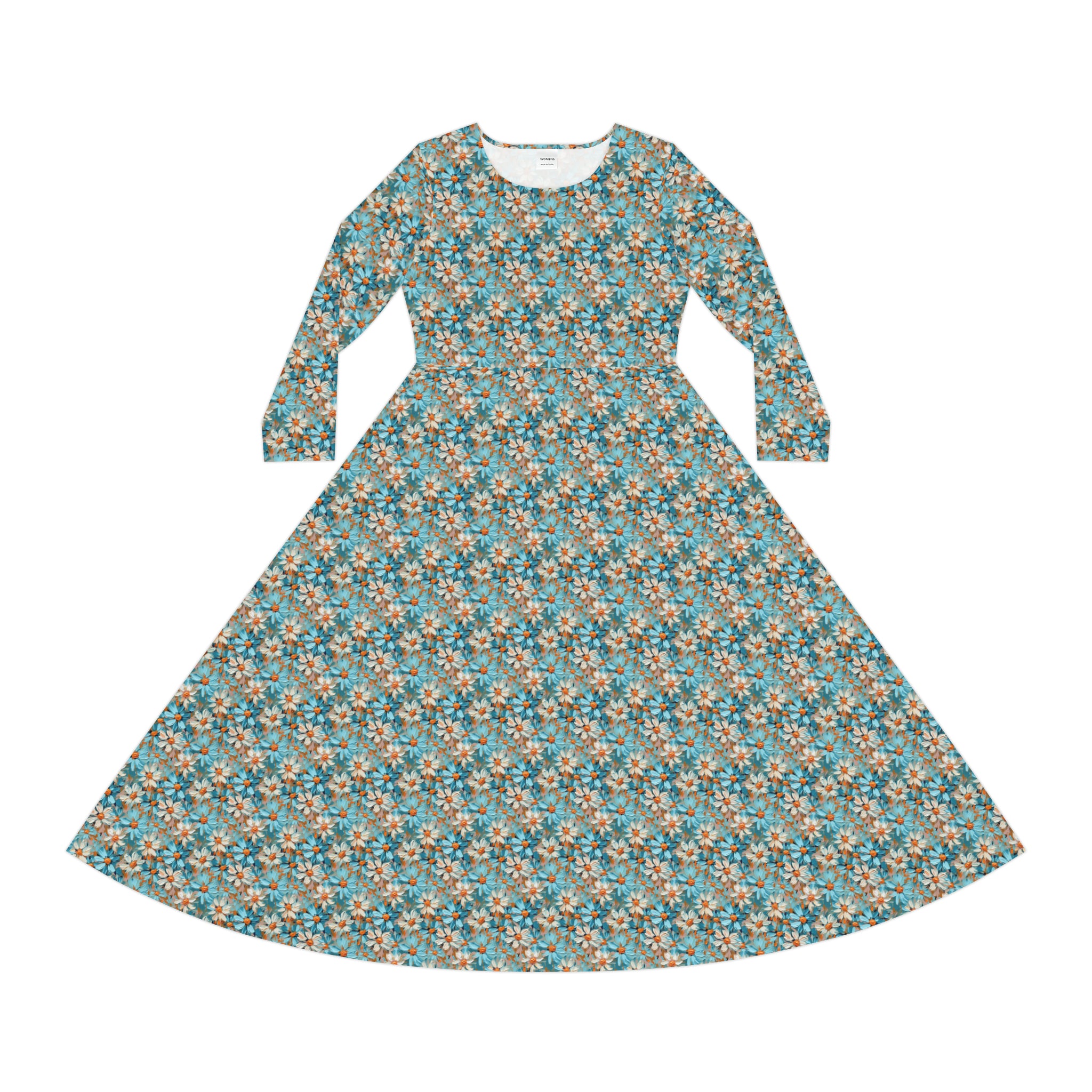 Women's Long Sleeve Dance Dress (AOP)