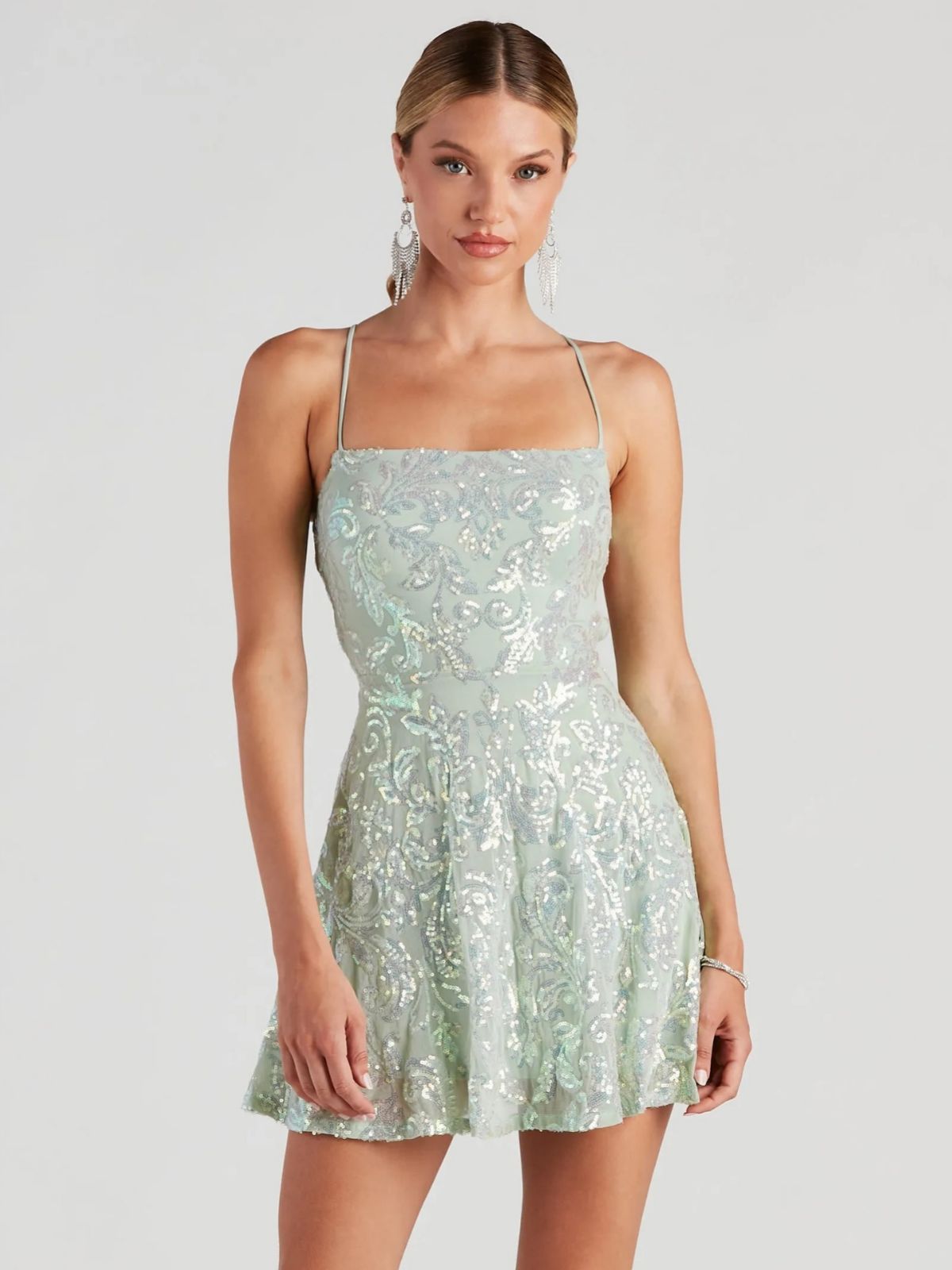 Akatonbo Sequin Nightclub Party Dress