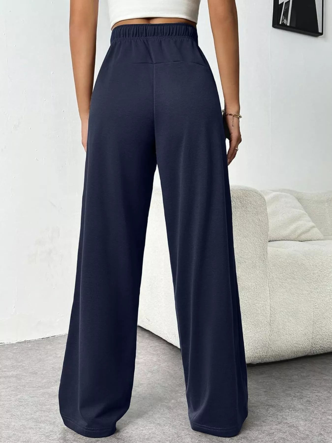 Shop Drawstring Wide Leg Pants - Women's Fashion | Akatonbo