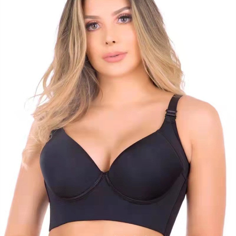 Soutien-gorge à armatures invisible sans couture pour femme en lingerie brillante à mémoire de forme