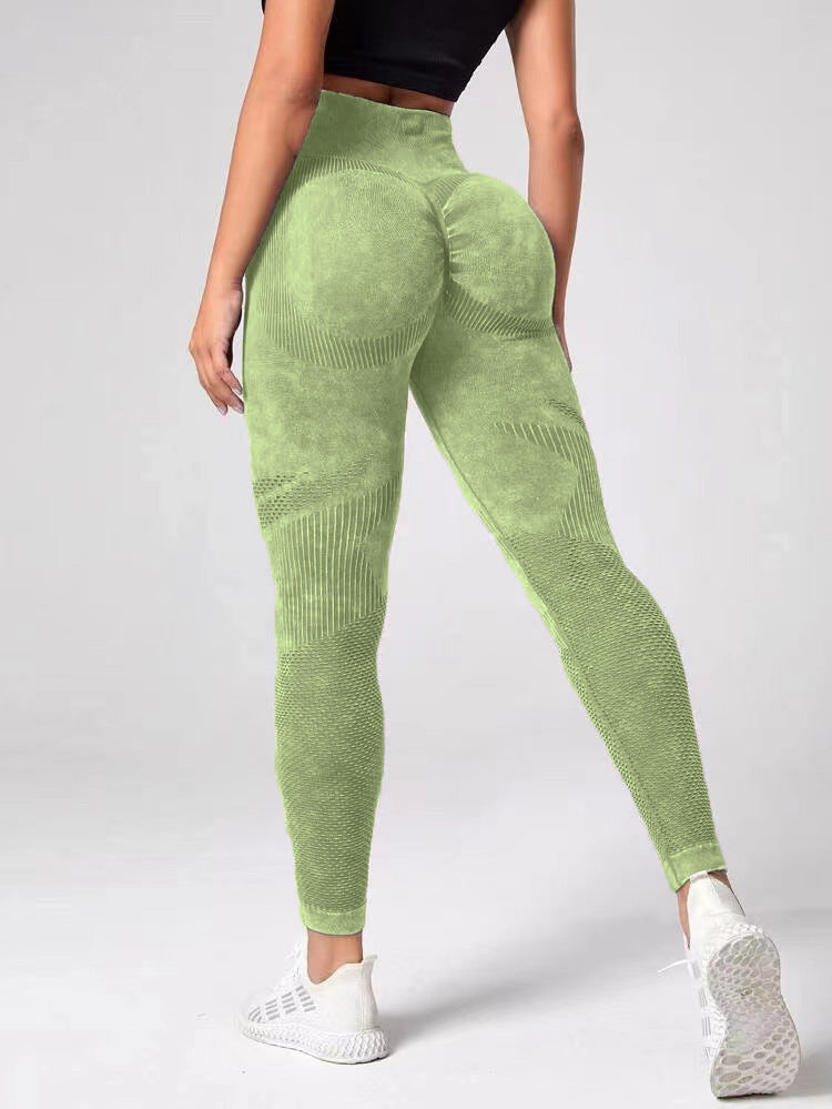 Legging Sans Couture Taille Haute Évidé, Remonte-Fesses, pour la Course, le Sport, le Fitness, le Yoga - Vêtements Tendance pour Femmes