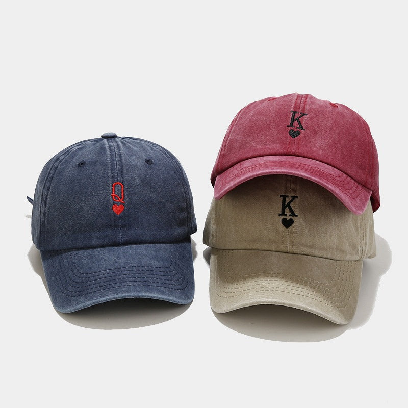 Washed-out Vintage Matching Baseball Cap