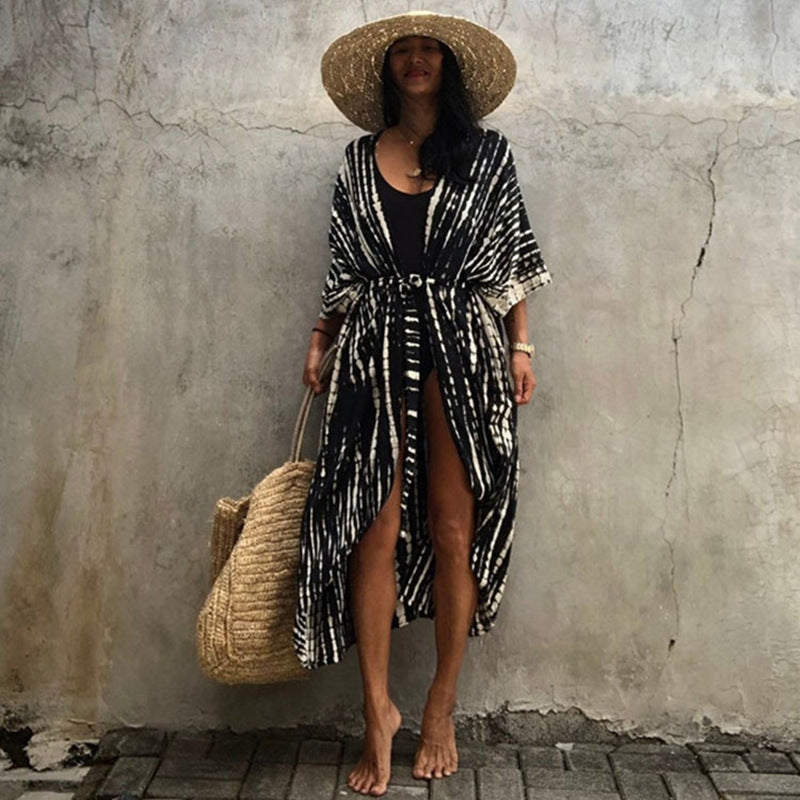 Traje de baño para mujer, conjunto de playa, bikini de vacaciones con protección solar