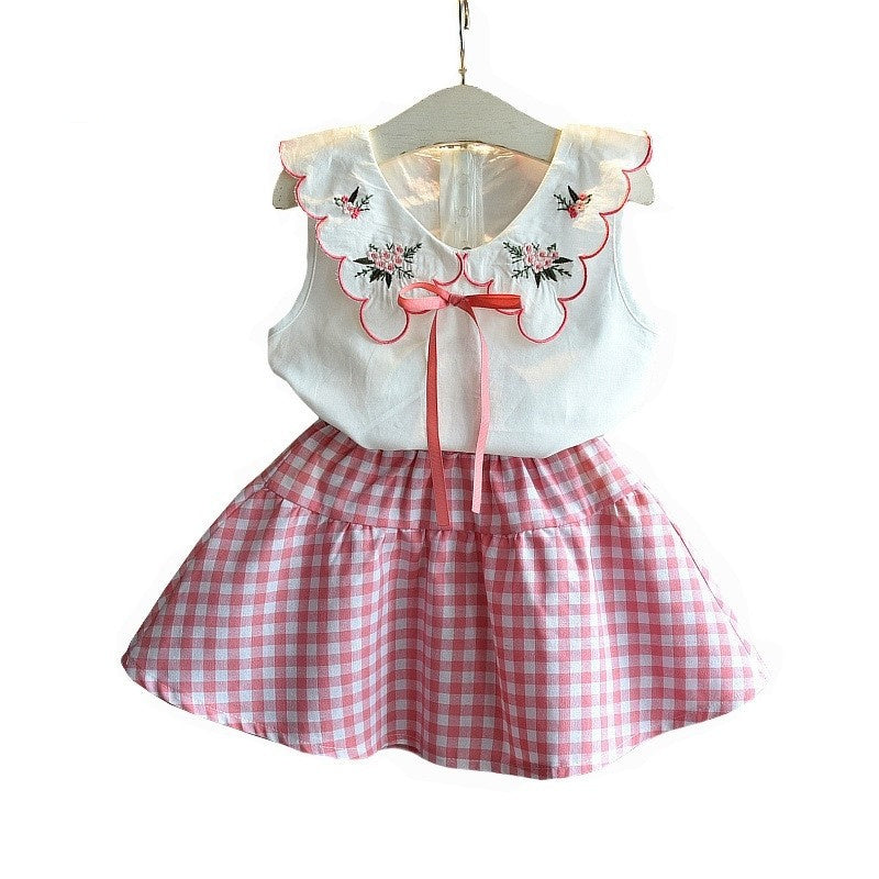 Kids Baby Girls Clothing Sets Summer T-Shirt skirt set