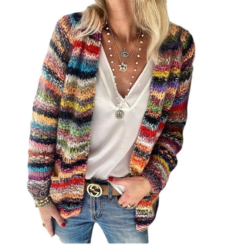 Sweater Knitted Cardigan Thin Coat Loose Coat Women