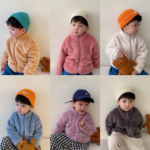 Kids Winter Coats Children Outerwear Warm Fleece Jacket Baby Jackets