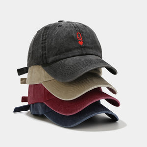 Washed-out Vintage Matching Baseball Cap