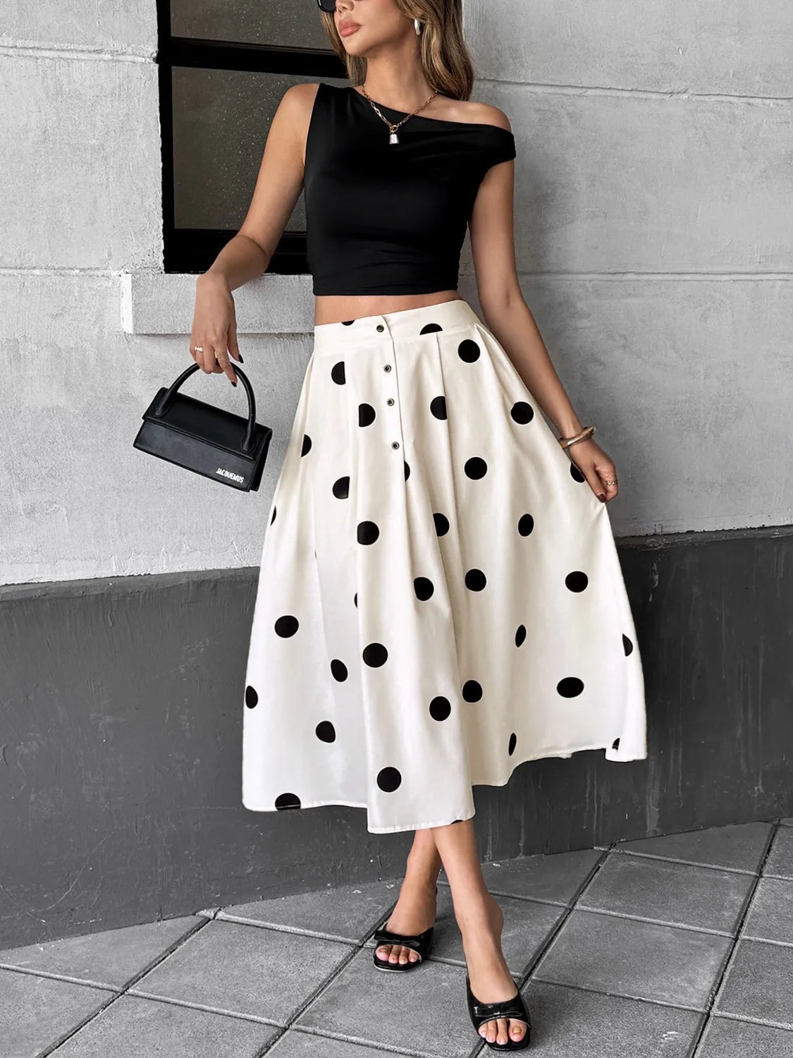 Shop Polka Dot Skirt - Women's Fashion | Akatonbo