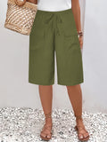 Women's Pocket Cropped Casual Shorts