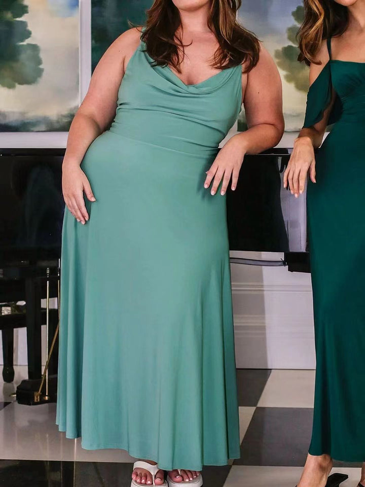 Backless lowcut Evening Dress Plus Sizes