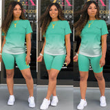 Short-Sleeved Shorts Two-Piece Set