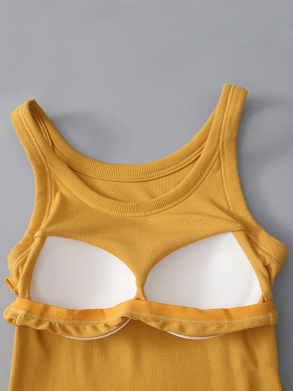 Shop Round Neck Tank with Bra - Women's Fashion | Akatonbo