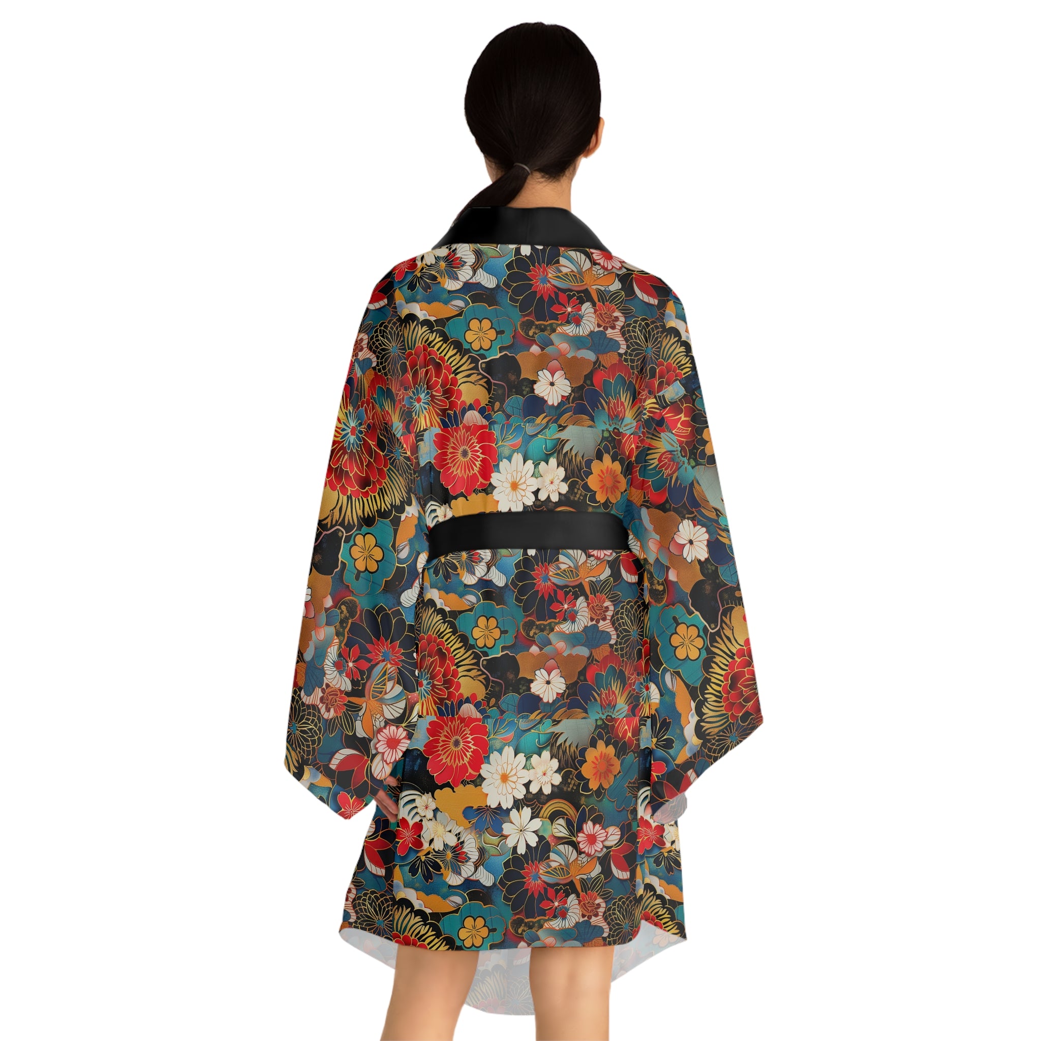Long Sleeve Kimono Robe (AOP)