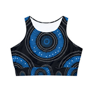 Fully Lined, Padded Sports Bra (AOP)