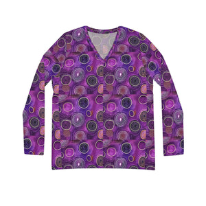 Women's Long Sleeve V-neck Shirt (AOP)