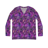 Women's Long Sleeve V-neck Shirt (AOP)