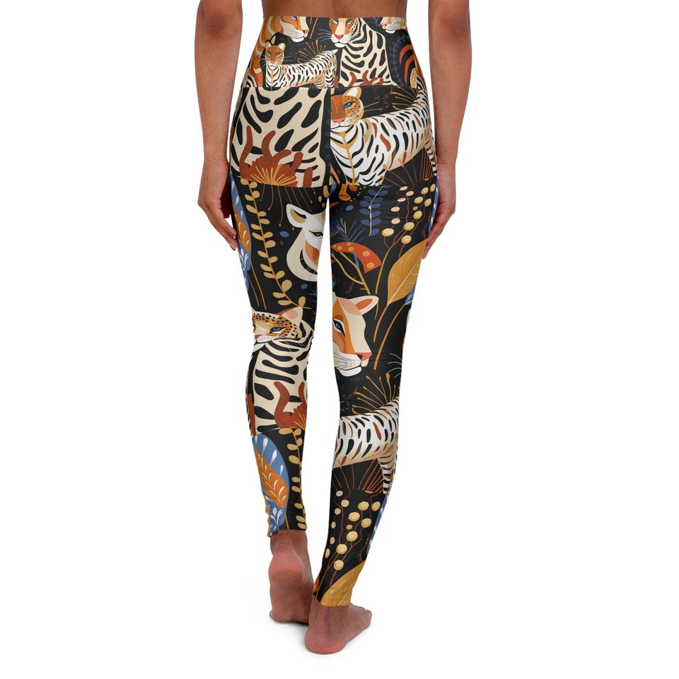 High Waisted Yoga Leggings (AOP)