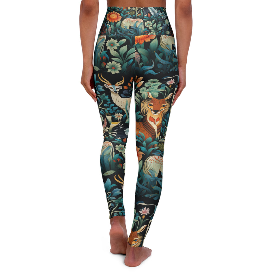 High Waisted Yoga Leggings (AOP)