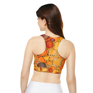 Fully Lined, Padded Sports Bra (AOP)