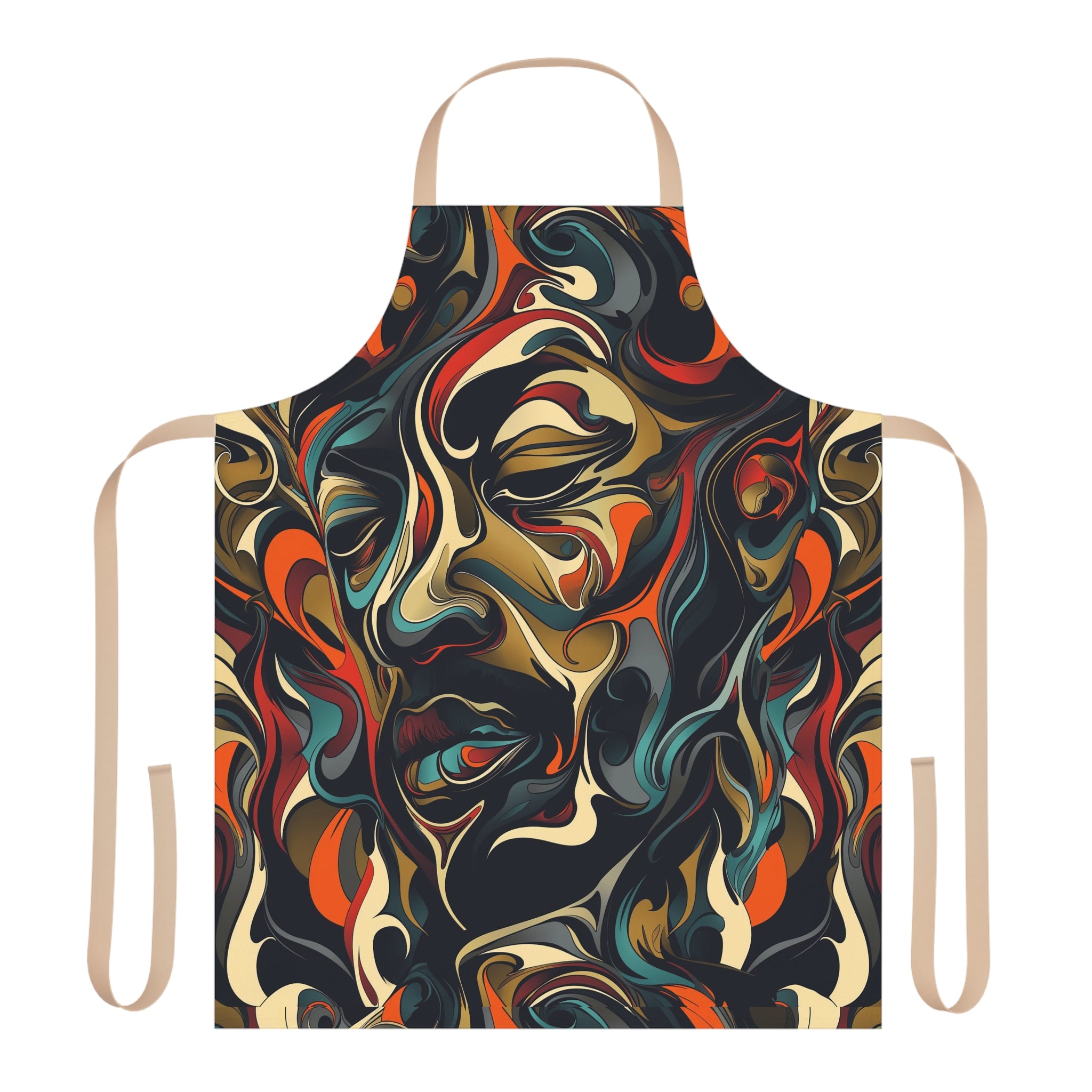 Apron, 5-Color Straps (AOP)