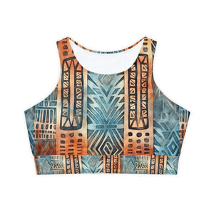 Fully Lined, Padded Sports Bra (AOP)
