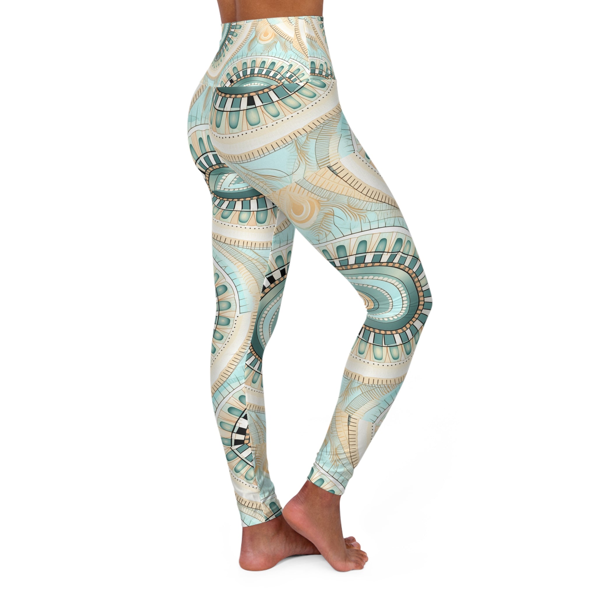 High Waisted Yoga Leggings (AOP)