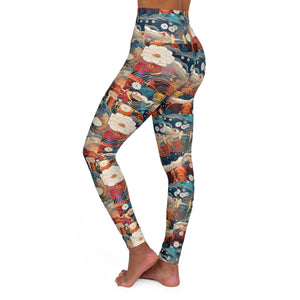 High Waisted Yoga Leggings (AOP)