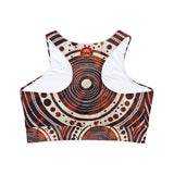 Fully Lined, Padded Sports Bra (AOP)