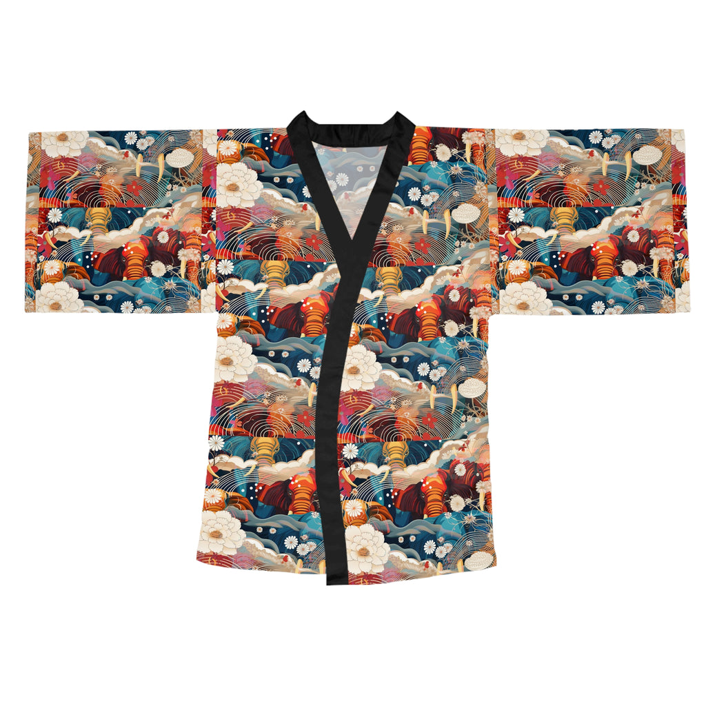 Long Sleeve Kimono Robe (AOP)
