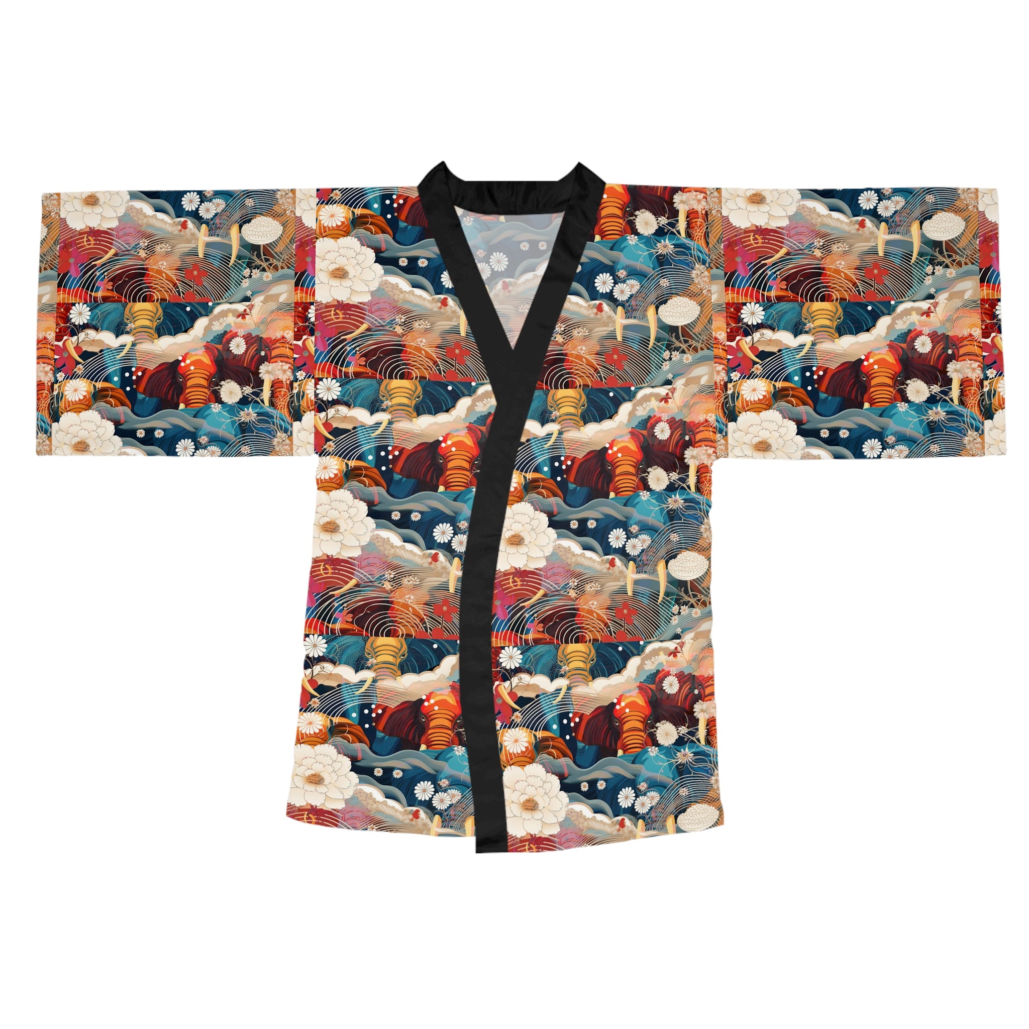 Long Sleeve Kimono Robe (AOP)