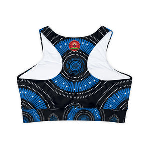 Fully Lined, Padded Sports Bra (AOP)