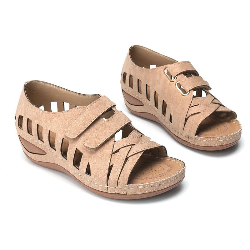 Velcro PU rubber women's shoes