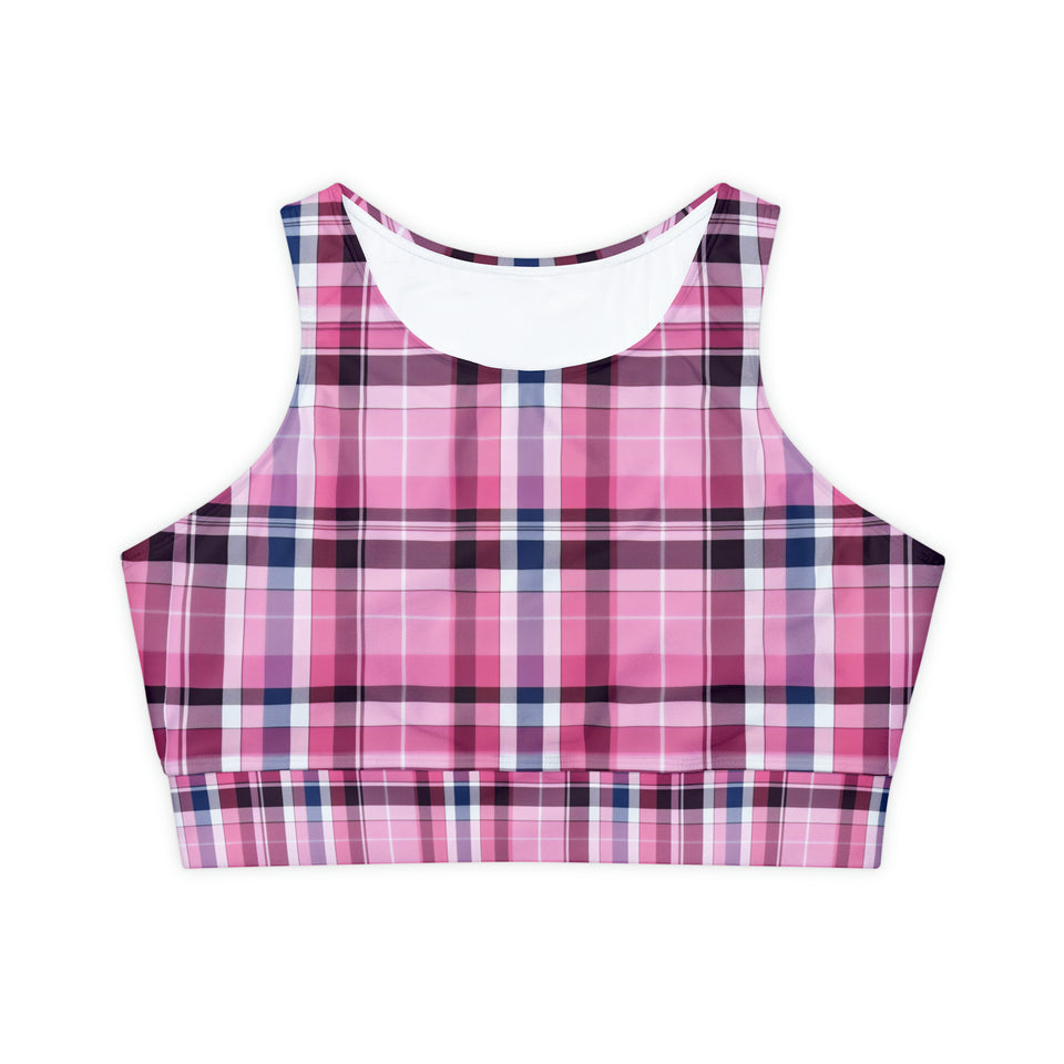 Fully Lined, Padded Sports Bra (AOP)