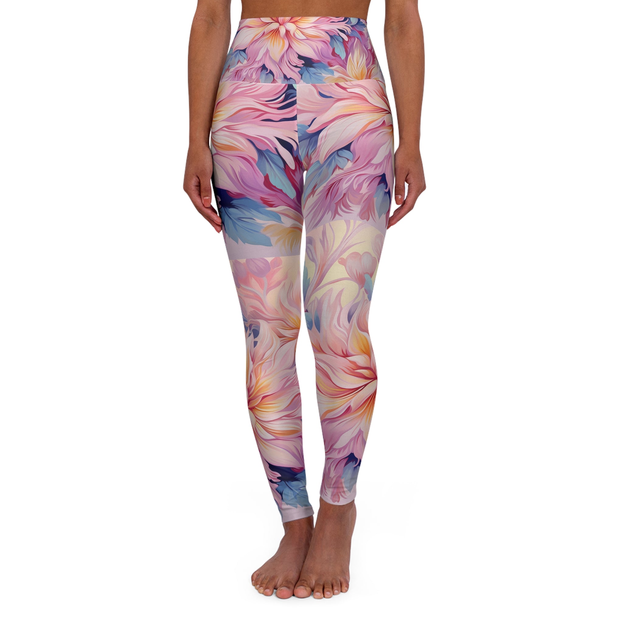 High Waisted Yoga Leggings (AOP)
