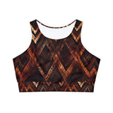 Fully Lined, Padded Sports Bra (AOP)