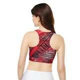 Fully Lined, Padded Sports Bra (AOP)