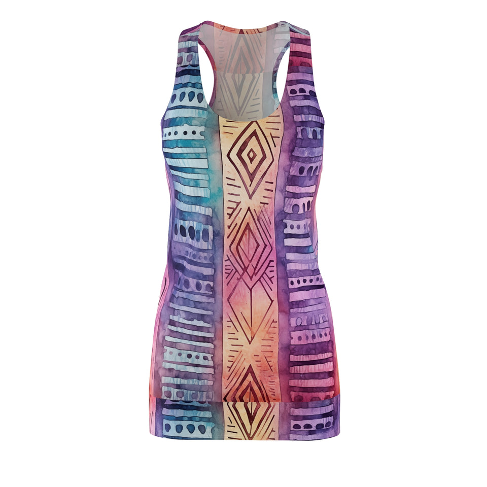 Women's Cut & Sew Racerback Dress (AOP)