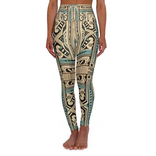 High Waisted Yoga Leggings (AOP)