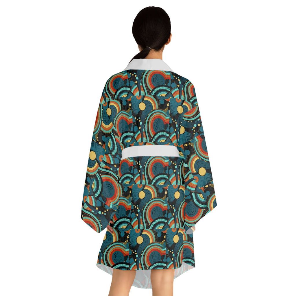Long Sleeve Kimono Robe (AOP)