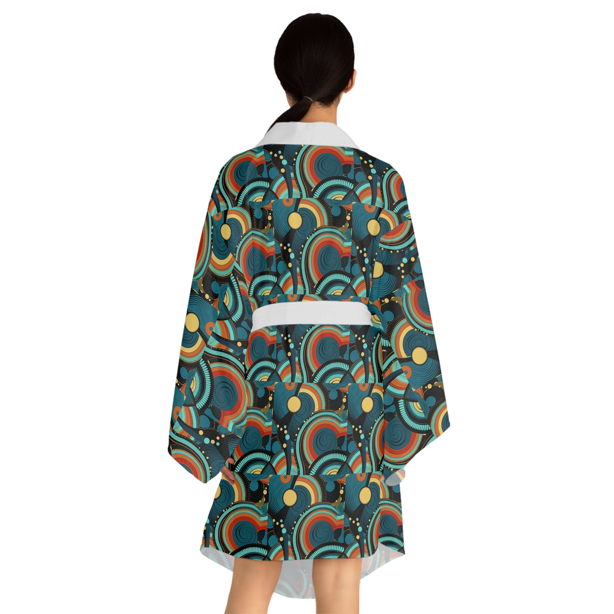 Long Sleeve Kimono Robe (AOP)