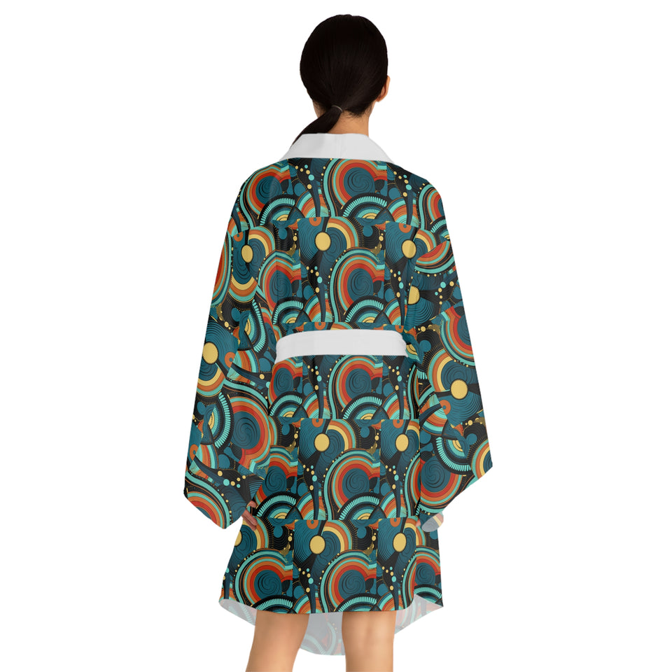 Long Sleeve Kimono Robe (AOP)