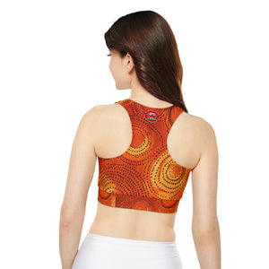 Fully Lined, Padded Sports Bra (AOP)