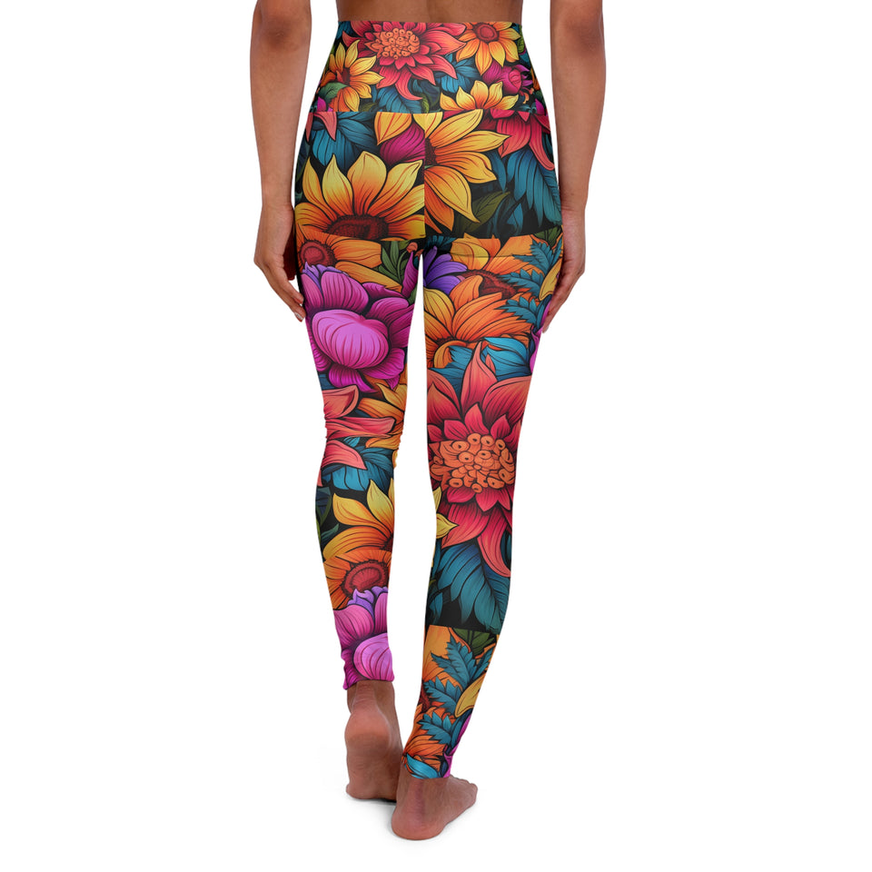 High Waisted Yoga Leggings (AOP)