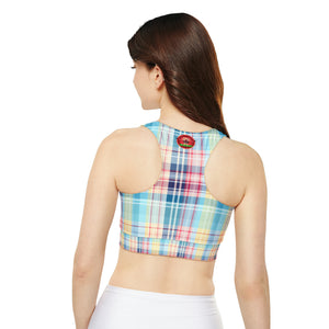 Fully Lined, Padded Sports Bra (AOP)